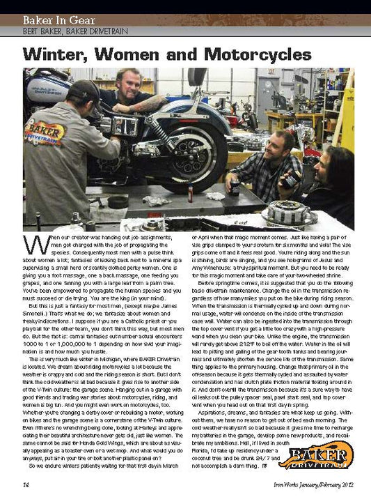 From the Vault: Winter, Women, and Motorcycles