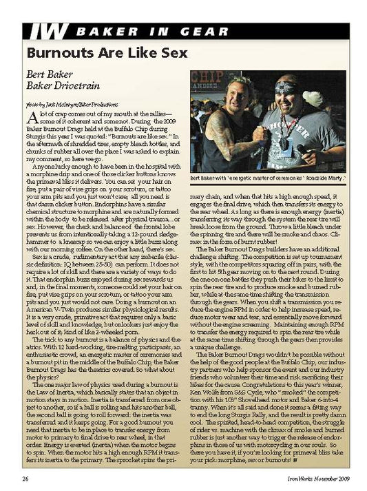 From the Vault: Burnouts Are Like Sex