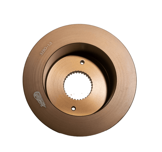 Front face of a 1.5" Offset Aluminum Pulley