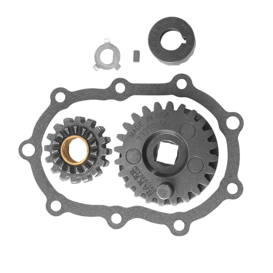 Image of the parts in the Klassic Kicker Gear