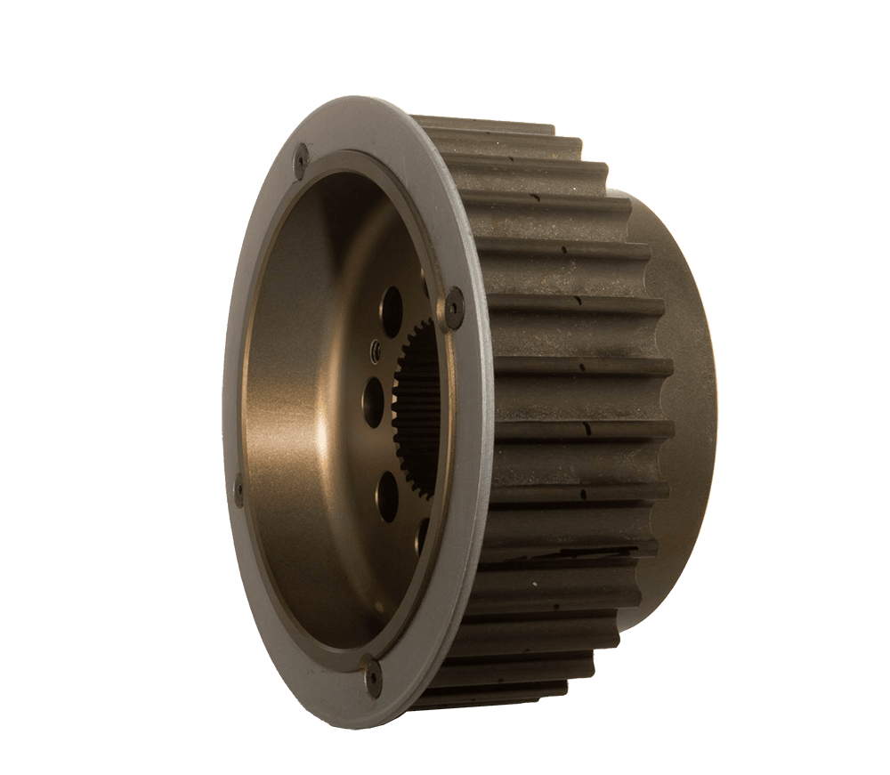 Side angle of an aluminum alloy race pulley 