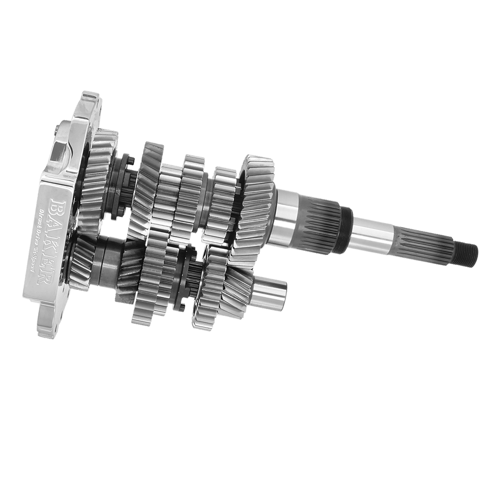 direct gear DD6: Direct Drive 6-Speed Builder's Kit 1990-1994 FXR, 1990-1997 FLH-FLT, 3.24 1st Gear, Polished No Ear Door, N1 Shift Pattern