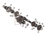 Diagram of Big Dog transmission parts