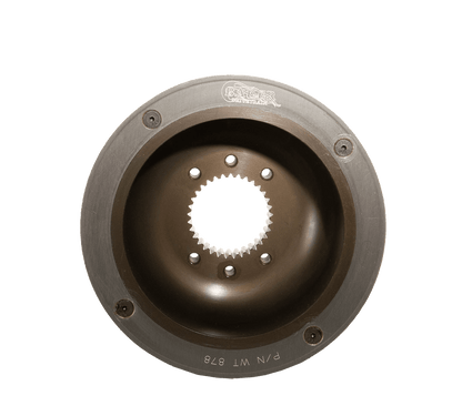 Front face of a 0.875" Offset Aluminum Pulley